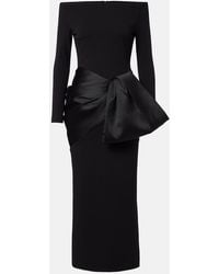 Solace London - Rhianne Satin-Trimmed Cocktail Dress - Lyst