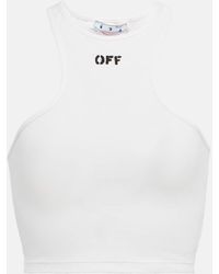 Off-White c/o Virgil Abloh - Camiseta sin mangas de canalé - Lyst