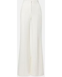 Elie Saab - High-Rise Cady Wide-Leg Pants - Lyst