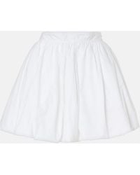 Patou - Cotton Miniskirt - Lyst