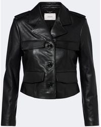 Dorothee Schumacher - Cropped Leather Jacket - Lyst
