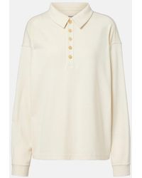 KHAITE - Faithful Silk Jersey Polo Sweater - Lyst