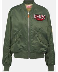 KENZO - Logo Bomber Jacket - Lyst