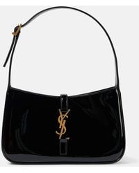 Saint Laurent - Le 5 A 7 Patent Leather Shoulder Bag - Lyst