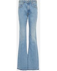 Alessandra Rich - High-rise Flared Jeans - Lyst