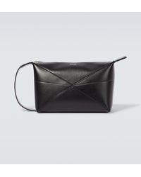 Loewe - Puzzle Fold Leather Toiletry Bag - Lyst
