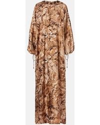 Max Mara - Maroso Embellished Silk Maxi Dress - Lyst