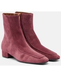 Herbert Levine - Shadow Ban Suede Ankle Boots - Lyst