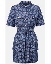 Givenchy - Minikleid Monogram 72 Aus Denim - Lyst