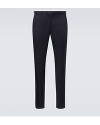 Lardini - Mid-Rise Cotton Slim Pants - Lyst