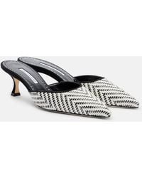 Manolo Blahnik - Bb Woven Pumps - Lyst