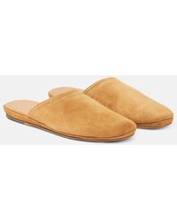 The Row - Slippers Franco in suede - Lyst