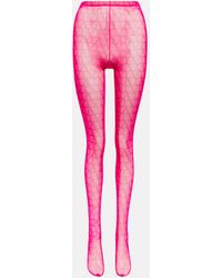 Valentino Toile Iconographe Tights - Pink