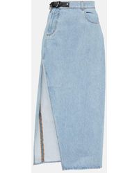 JW Anderson - Gonna lunga asimmetrica di jeans - Lyst