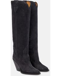 Isabel Marant - Pre-Loved Lomero Suede Knee High Boot - Lyst