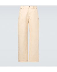 Loewe - Cotton Straight Pants - Lyst