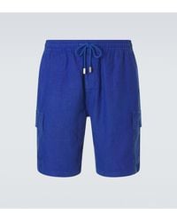 Vilebrequin - Linen Bermuda Shorts - Lyst