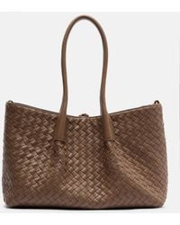 Bottega Veneta - Tote Bag Pinacoteca Aus Leder - Lyst