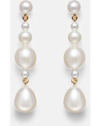 Sophie Bille Brahe - Ohrringe Petite Amis De La Perle Aus 14Kt Gelbgold Mit Suesswasserperlen - Lyst