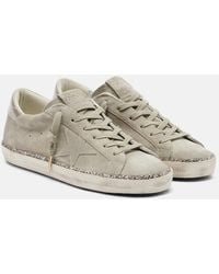 Golden Goose - Super-Star Suede Sneakers - Lyst