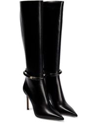 Jimmy Choo Dreece Leather Knee-high Boots - Black