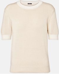 JOSEPH - Top Aus Baumwoll-Strick - Lyst