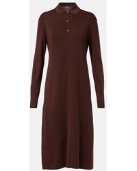 Loro Piana - Lyskamm Knitted Silk Polo Dress - Lyst