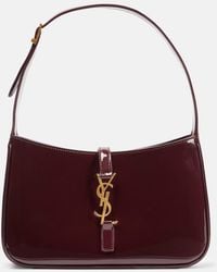 Saint Laurent - Le 5 A 7 Patent Leather Shoulder Bag - Lyst