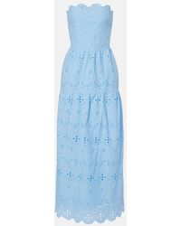 Melissa Odabash - Sophie Broderie Anglaise Cotton Maxi Dress - Lyst