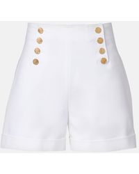 Carolina Herrera - Cotton-Blend Shorts - Lyst