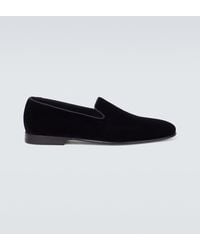 Manolo Blahnik - Mario Velvet Loafers - Lyst