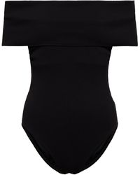 Karla Colletto Lex Off-shoulder Swimsuit - Black