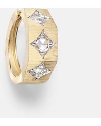 Marie Lichtenberg - Ecrou 18Kt Single Hoop Earring - Lyst