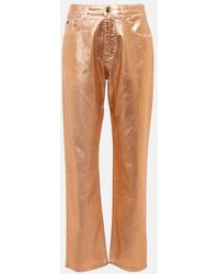 Tom Ford - Jean Boyfriend Metallise A Taille Mi-Haute - Lyst