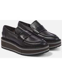 Robert Clergerie - Bahati Leather Platform Loafers - Lyst