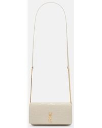 Saint Laurent - Bolso Para Movil Cassandre Mini De Piel - Lyst