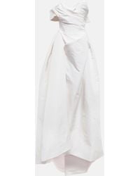 Vivienne Westwood - Robe de mariee Freyja asymetrique en soie - Lyst
