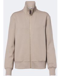 Max Mara - Cotton-Blend Zip-Up Sweatshirt - Lyst