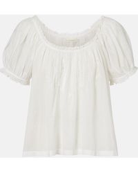 Doen - Frederica Cotton Voile Top - Lyst