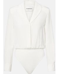 Roland Mouret - Silk Satin Bodysuit - Lyst
