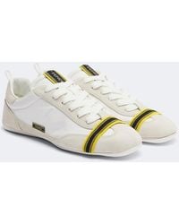 Fendi - Wrap Suede-Trimmed Sneakers - Lyst