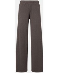 Lisa Yang - Aina Cotton And Cashmere Wide-Leg Pants - Lyst