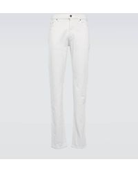 Zegna - Mid-Rise Slim Jeans Roccia - Lyst