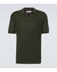 Orlebar Brown - Horton Silk And Cotton Polo Shirt - Lyst