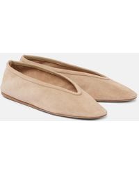 Le Monde Beryl - Luna Suede Ballet Flats - Lyst