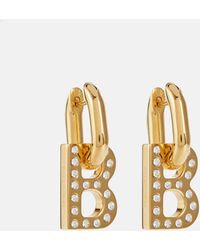 Balenciaga - B Chain Xs Embellished Earrings - Lyst