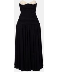 Magda Butrym - Crochet-Trimmed Jersey Cocktail Dress - Lyst