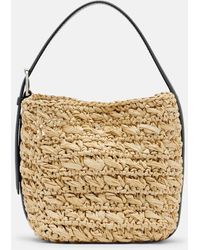 TOTEME - Belted Small Raffia Top-Handle Bag - Lyst