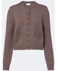 Magda Butrym - Ribbed-Knit Cotton Cardigan - Lyst