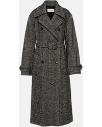 Dries Van Noten - Trench-coat Ronas en laine melangee - Lyst